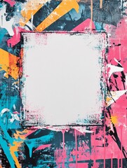 Fototapeta premium colorful grunge invitation template