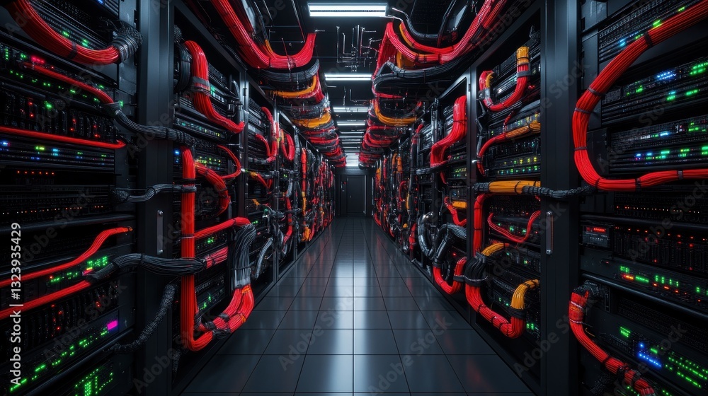 Poster intricate network: a glimpse inside a modern data center