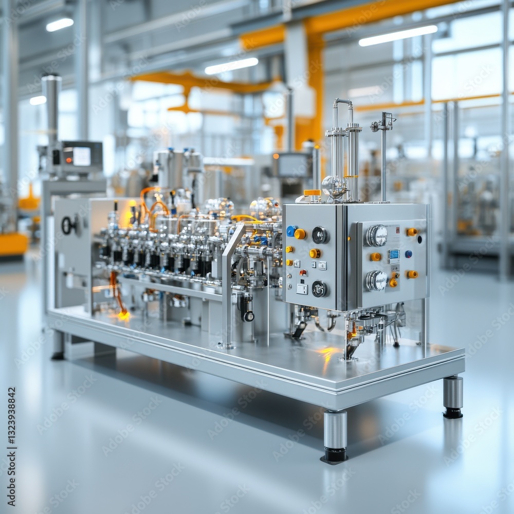Aufkleber highly complex and sophisticated industrial system with advanced controls hydraulics and pneumatics 