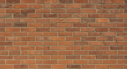 Fototapeta premium Red Brick Wall Background Texture, Seamless Pattern of Old Bricks