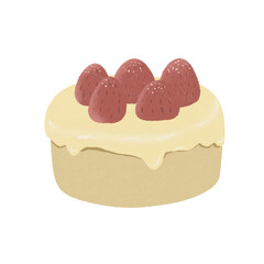 Cute cake cartoon