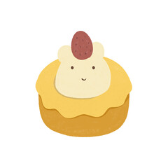 Cute cake cartoon