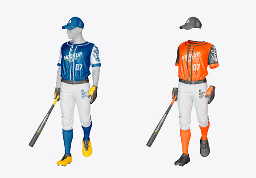 Baseball Kit Pose Mockup