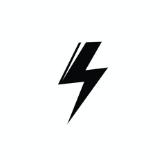 Dynamic Electric Bolt Icon Design for Bold Branding, Sports, Energy Themes, and Modern Graphics