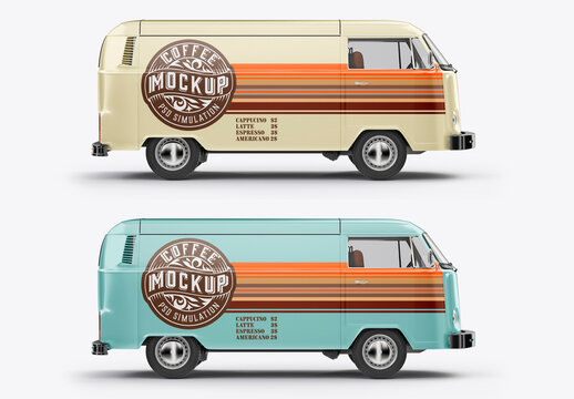 Coffeeshop Van Mockup