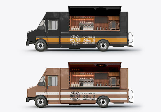 Coffee Truck Mockup