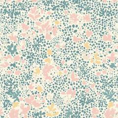 cute Christmas seamless pattern, pastel color pallette 