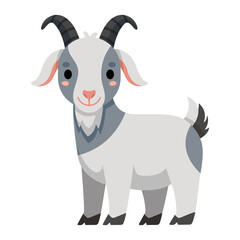 Cute goat illustration