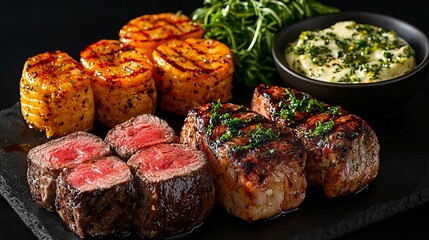 Grilled Meat Close Up