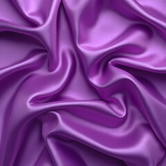 Obraz premium Elegant Purple Satin Fabric Background with Copy Space for Text or Design, Perfect for Luxury, Fashion, and Creative Projects.