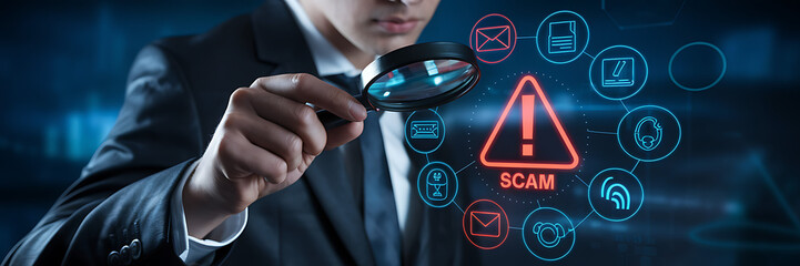 Detecting Online Scams: Cybersecurity and Fraud Prevention, cybersecurity, cyber fraud, phishing scam, internet fraud, financial scam, cybercrime, scam alert, identity theft, hacking prevention.