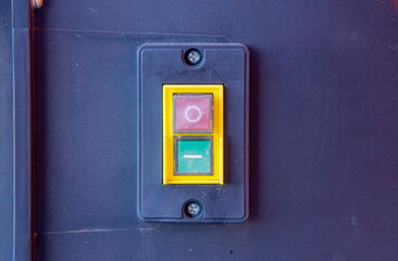 waterproof on and off switch on the concrete mixer