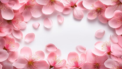 桜で囲まれている背景