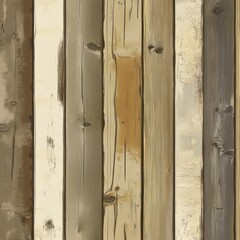 Fototapeta premium Vertical rustic wood planks background texture. (1)