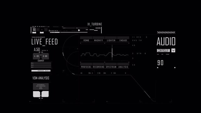 Digital UI heartbeat tracker in hig res