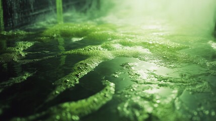 Toxic waste creating acid rain pollution effecting global warming