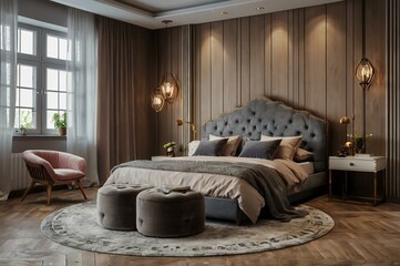 luxury bedroom interior home design