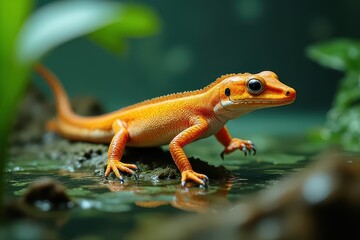 Obraz premium Water Dragons Thriving in Their Wild Environment