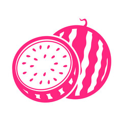 pink cut watermelon icon