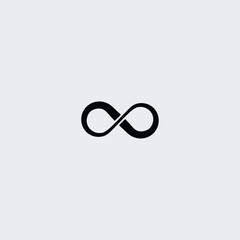 Infinity icon logo flat vector design