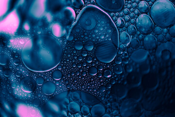 dark blue liquid shapes background with copy space