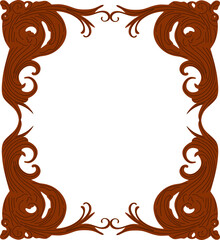 Elegant simple double-line frame with delicate swirls, perfect for invitations, certificates, and decorative designs. A minimalist yet stylish border that adds a touch of sophistication to any project