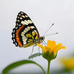 Fototapeta premium butterfly on flower
