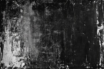 Obraz premium Textured, distressed, black and white surface. Grunge, aged, and mottled effect. Abstract background, showing layers and marks