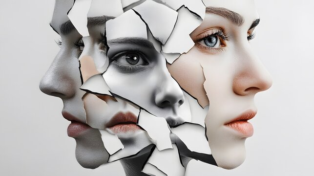 Fragmented Identities: A Creative Interpretation of Body Dysmorphic Disorder and Its Impact on Perceptions of Beauty and Self-Worth