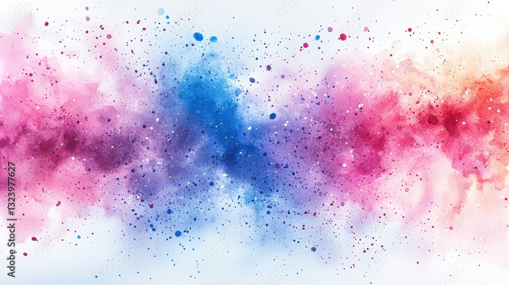 Aufkleber beautiful colorful watercolor background featuring an array of soft hues blending harmoniously toget