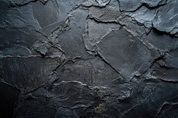 Dark Grey Textured Stone Surface