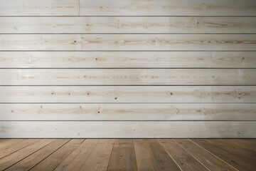 Naklejka premium wooden floor and wall