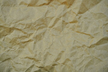brown crumpled paper texture background