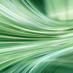 Obraz premium Dynamic green abstract motion digital art smooth lines creative design vibrant energy