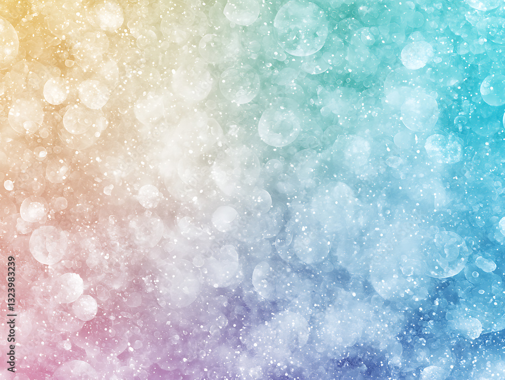 Poster colorful bokeh background abstract art digital design vibrant environment aesthetic view visual conc