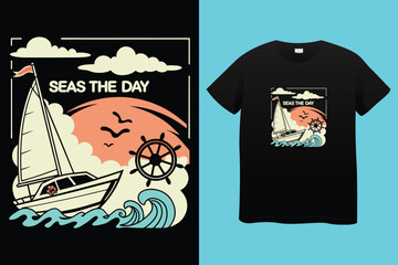 boating t shirt design