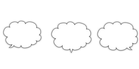 speech bubble,speech balloon,set