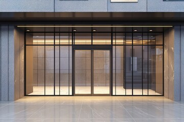 Glass panels and clean look define 2025 door in stylish home facade.