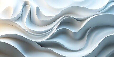Obraz premium Abstract white wave background (1)