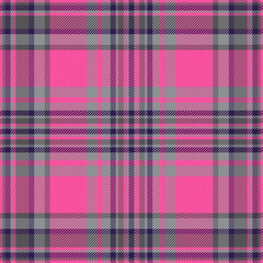 Vibrant pink and grey plaid pattern. Perfect for fashion, textile, and web design projects. This bold, seamless texture offers a modern twist on classic plaid, adding energy and style to any design.