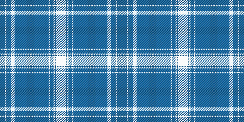 Occupation seamless tartan plaid, abstract pattern textile check. Goose foot fabric texture vector background in cyan and white colors.