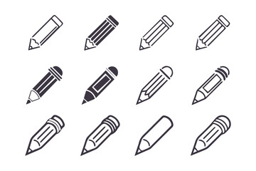 Pencil Vector Collection Clipart Illustration Isolated on a White Background