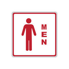 Men Toilet Signage Vector illustration work 06