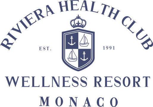 Rivieria Health Club Wellness Club Varsity College The Hamptons Malibu California USA Trending Script Slogan Whreaf Graphic Tee t-shirt logo artwork typography tote badge emblem crest 
