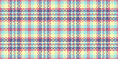 Line textile fabric check, border background seamless tartan. Marketing vector plaid pattern texture in light and red colors.
