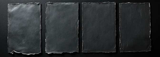 Dark Gray Textured Rectangular Sheets