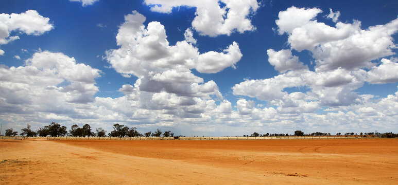 Red dirt, blue sky