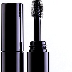 Obraz premium Black Mascara Wand & Tube Close-up.