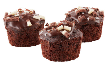 chocolate cake cut out isolated transparent background