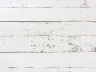 Simple, painted, distressed white wood planks